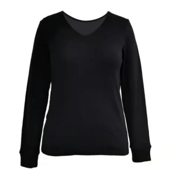 WEST LOOP Women's Thermal Lounge Shirt * Comfort and Style in Black, XL/XXL W821 - Picture 1 of 5